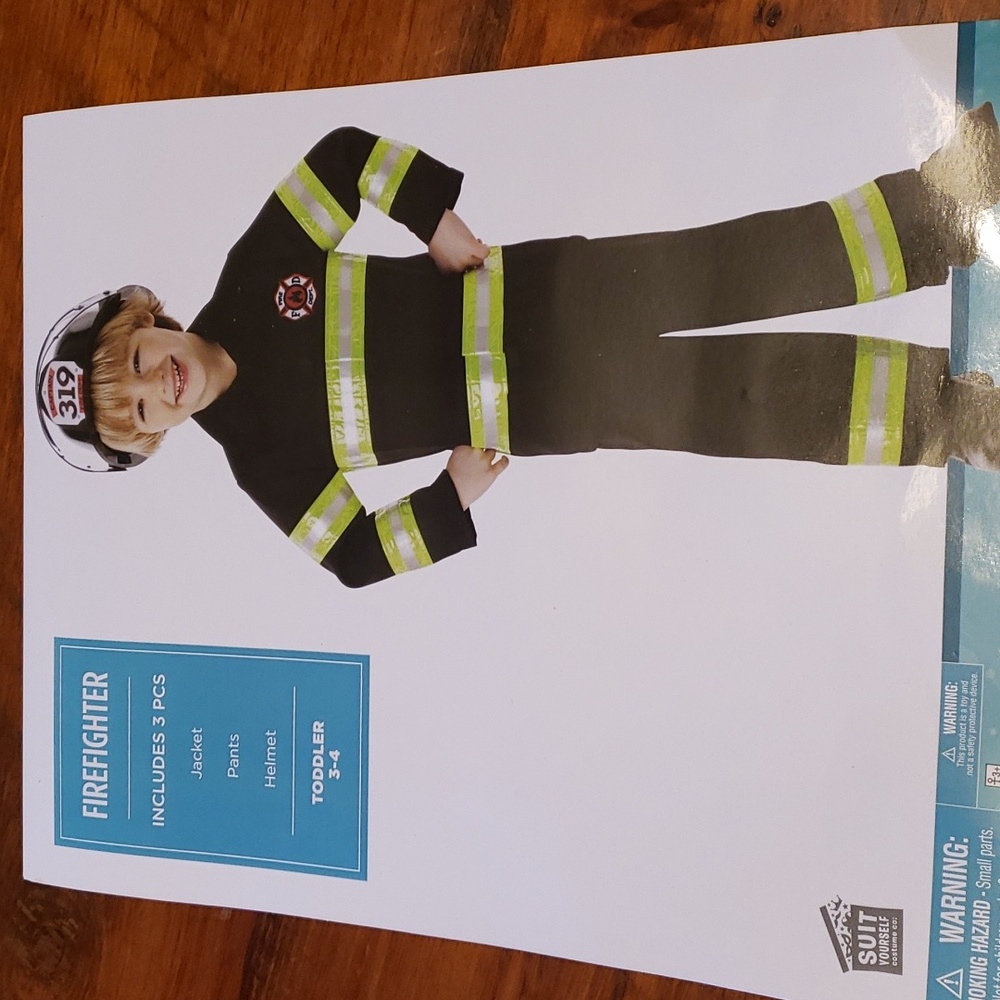 Firefighter Captain Toddler Costume 3-4T